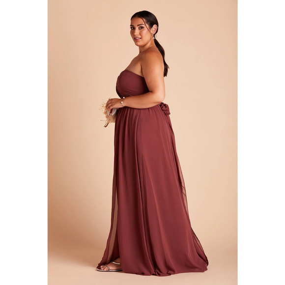 NWT Birdy Grey Grace Convertible Maxi Dress Strapless Neck Rosewood Curve 2X - Picture 5 of 12